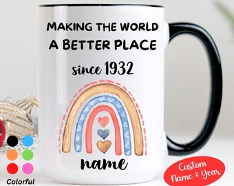 94th Birthday, 94 Birthday Gift, Birthday Gift for 94 Years Old Mom Dad Grandma Grandpa. 1932 Born Birthday Gift, Personalized 94th Birthday