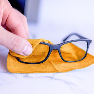 Tiny Tilo Microfiber Cloth – 6x6 Inches – Perfect for Glasses, Phones, Screens, Lenses, Cameras, and More – Chemical-Free, Made in Japan