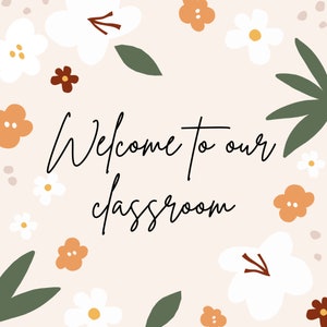 Boho classroom BUNDLE, Affirmations, Classroom Decor, Instant Download