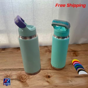 Custom YETI Straw Cap Name Plate: Personalized Water Bottle Tag