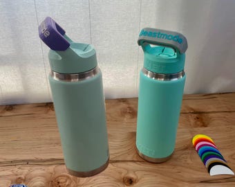 Custom YETI Straw Cap Name Plate: Personalized Water Bottle Tag