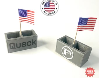 F3 Nation Personalized Mini Cinder Block Desk Toy - Fitness, Fellowship, Faith
