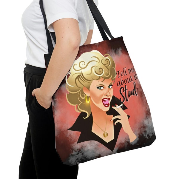 Grease "Sandy" Tote Bag| Iconic Diva Tote Bage| "Tell me about it Stud"| Olivia Newton-John