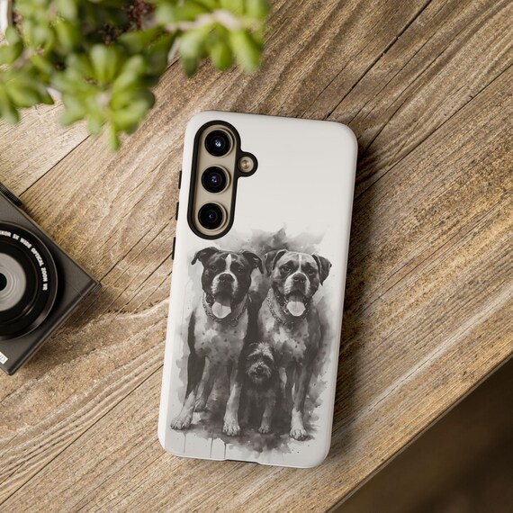 Custom Picture Phone Case, Tough Cases, Personalized pet case for iPhone or Samsung, Dog mom gift, Transformed image