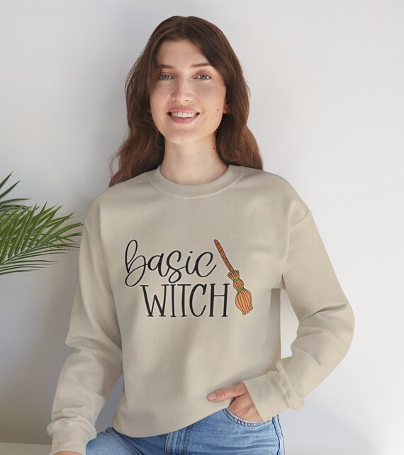 Basic Witch Halloween Unisex Heavy Blend™ Crewneck Sweatshirt