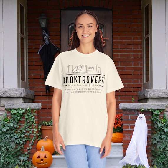 Comfort Colors® Booktrovert Noun Definition Unisex Garment-Dyed T-shirt, Book Lovers