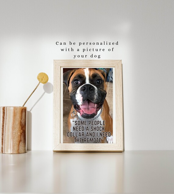 Funny Dog Printable | 20 printable sizes | Dog portrait and quote
