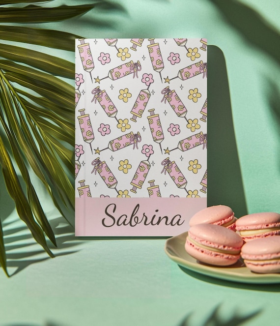 Personalized Nurse Journal – Cute Medical Notebook with Name | RN Gift, Nursing Student, Healthcare Worker Stationery
