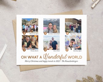 2023 Travel/ Airplane Holiday Card - customized by a graphic designer