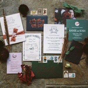 Geheime Garten Hochzeitseinladung, Dunkle und Stimmungsvolle Florale Hochzeit, Beauty and the Biest, Personalisierte Location Map, Vintage Post, Kalligrafie