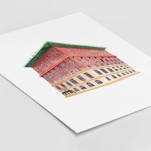 Descarga digital - Acuarela del Club Atlético de Missouri, MAC, St. Louis, MO - Ilustración de acuarela del lugar de la boda