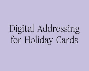 Envelope Addressing for Holiday Cards