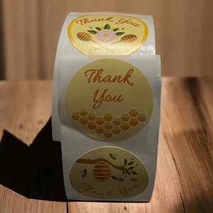Thank you sticker,  Thank you for supporting my small business stickers, for your shipping mailers polymailers envelopes, beehive, bees