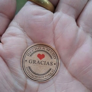 Thank You Sticker, Spanish Seller, 1” Thank You For Supporting My Small Business, Polymailers, Thank You Sticker, Gracias