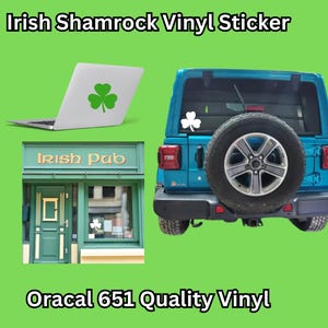Clover Decal, Celtic Sticker, Shamrock Decal, Irish Celtic Clover Decal, Celtic Decal Choose Size and Color Free Shipping