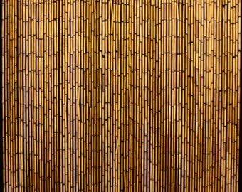 Natural Bamboo Bead Curtain 90 Strands Hand made Beaded Home Decor Bamboo Curtains Door Beads Doorway Bathroom Wall Art Closet Patio