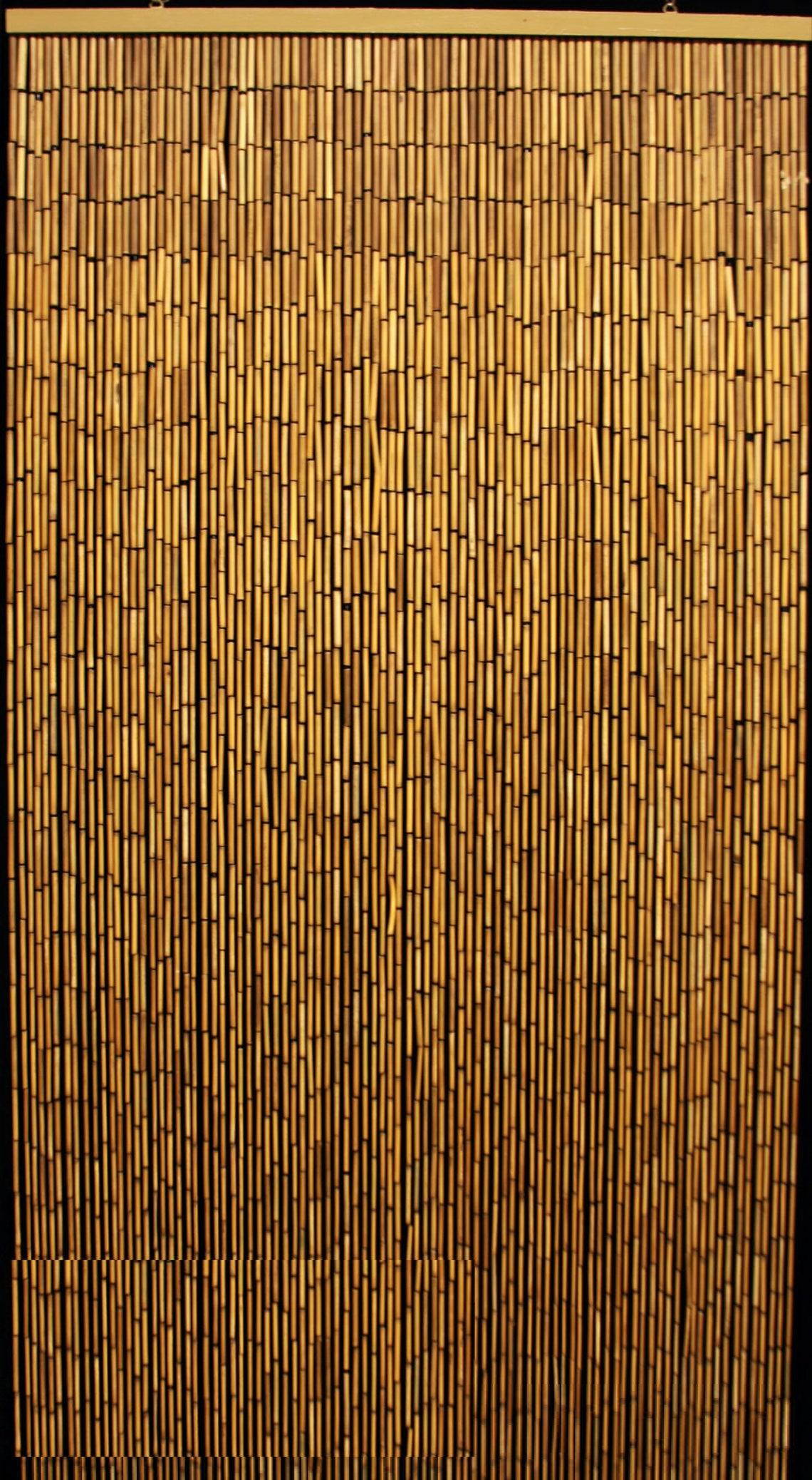 Natural Bamboo Bead Curtain Hand Made Home Decor Bamboo Etsy