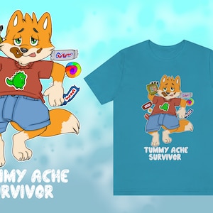 Tummy Ache Survivor Unisex T-shirt | Kidcore | Kidfur