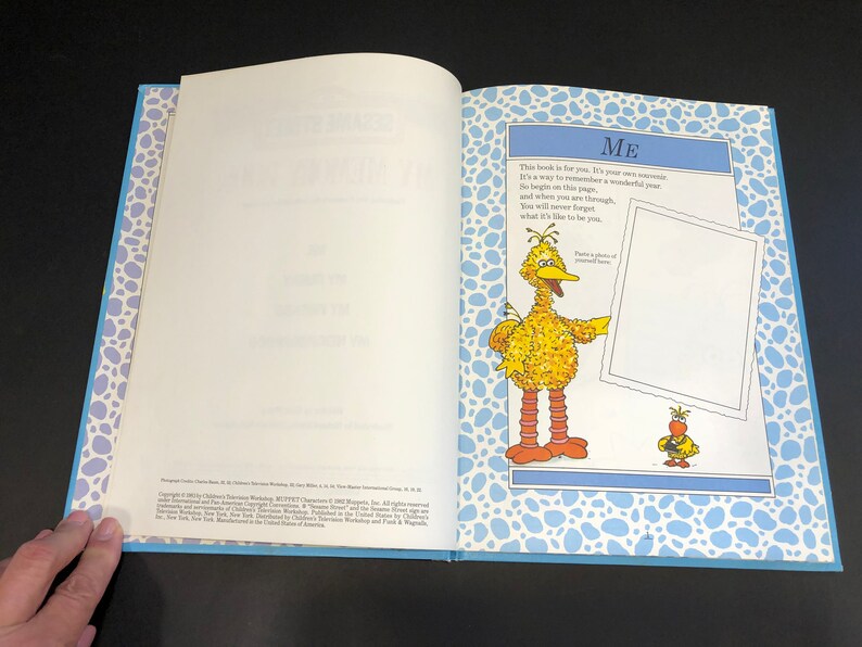 Vintage Sesame Street My Memory Book Journal Etsy