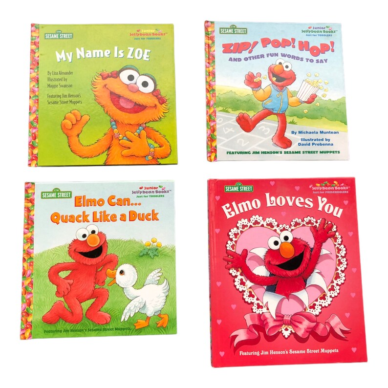 Sesame Street Books for Toddlers and Pre-school Children Elmo and Zoe ...