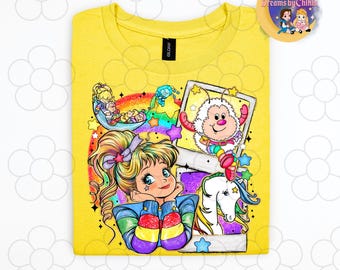 Rainbow brite shirt | retro shirt | 80s cartoon Tshirt | cute rainbow shirt | Polaroid shirt | cartoon shirt | fun cartoon shirt