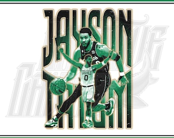 Jayson Tatum Design, Digital File, PNG, JPG