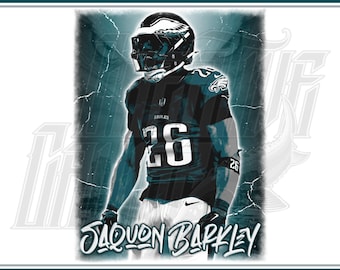 Saquon Barkley Design, Digital File, PNG, JPG