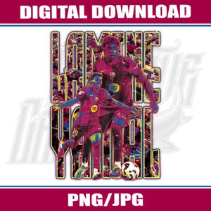 Lamine Yamal Design, Digital File, PNG, JPG