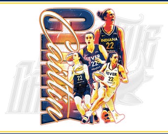 Caitlin Clark Design, Digital File, PNG, JPG