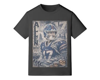 Josh Allen | Buffalo Bills T-Shirt | Vintage Halloween Graphic Tee | Limited Edition