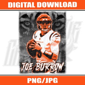 Joe Burrow Design, Digital File, PNG, JPG