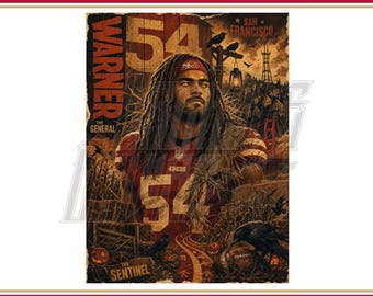 Fred Warner | San Francisco 49ers | Halloween Edition | Digital Fan Art | Instant Download