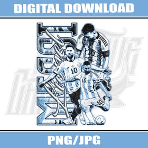 Lionel Messi Design, Digital File, PNG, JPG