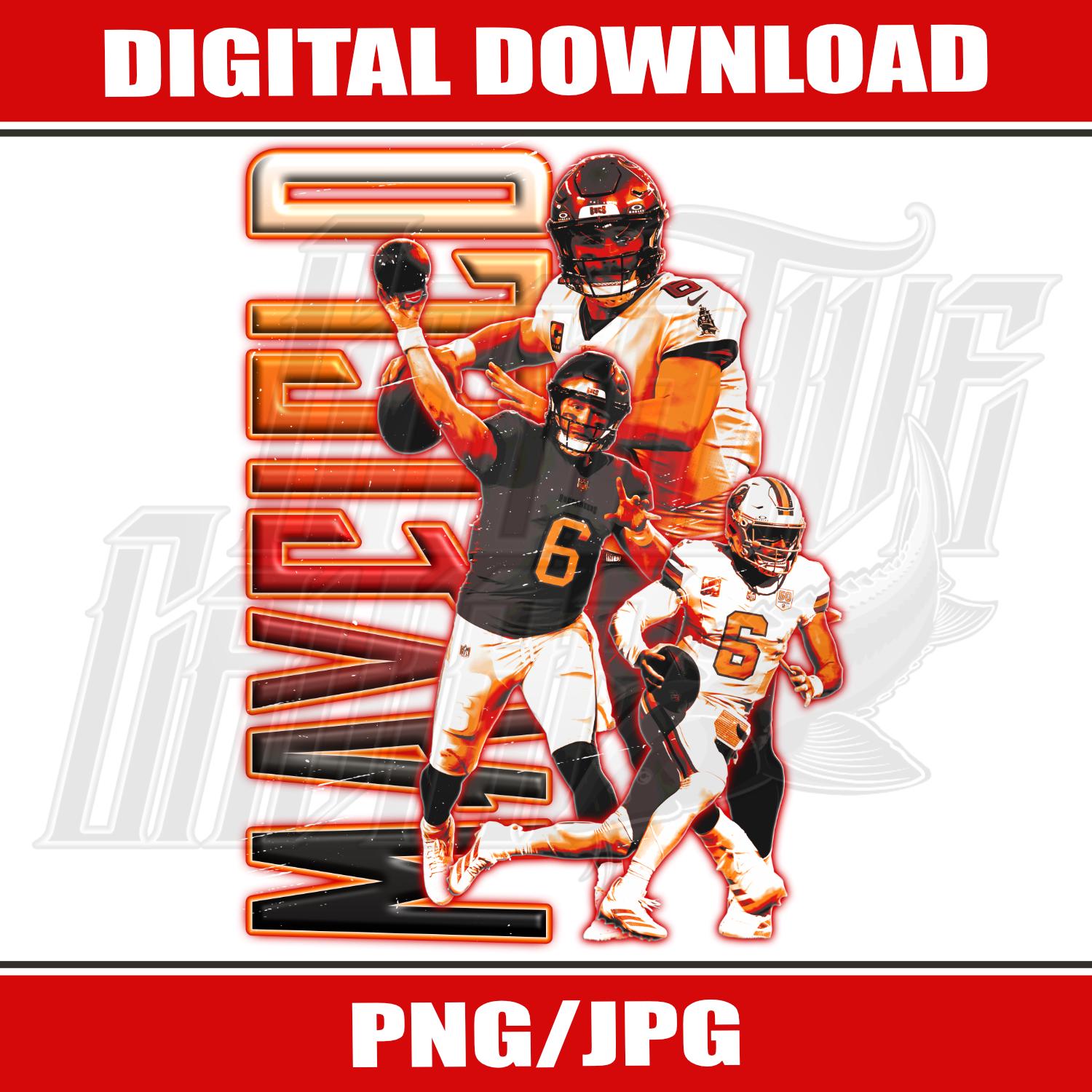 Baker Mayfield Design, Digital File, PNG, JPG - Etsy