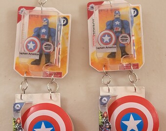 Capitan America Miniverse Oorbellen
