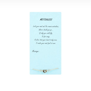 Bracelet avec une carte de message / IMMOBILE