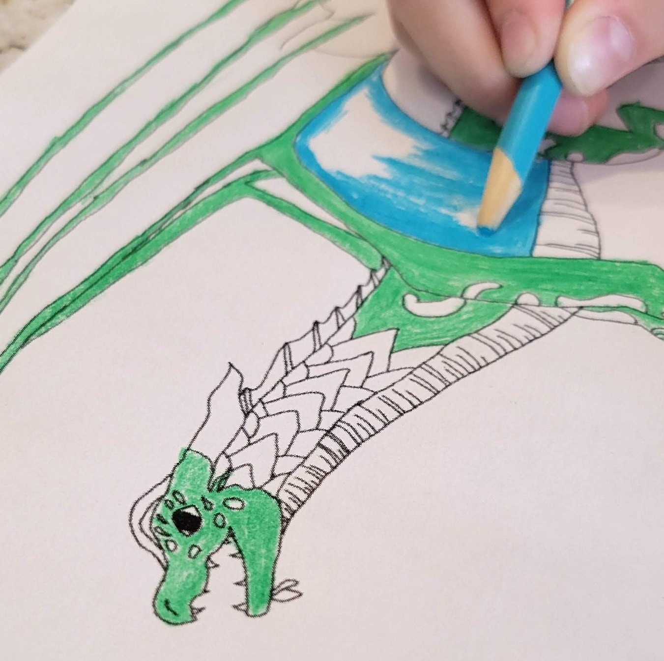Dragon Coloring Pages - Wings of Fire inspired