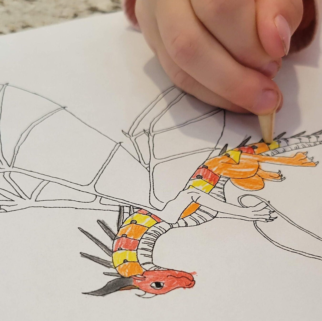 Dragon Coloring Pages - Wings of Fire Inspired - Etsy