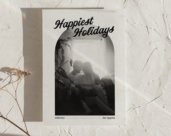 Holiday Card | Custom Christmas Card | Greeting Card | Minimal Christmas Card | Happy Holidays Card | Photo Holiday Card