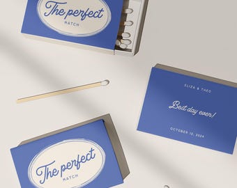Caja de cerillas para recuerdo / Caja de cerillas para boda / Caja de cerillas personalizada / Caja de cerillas personalizada / Cajas de cerillas para boda