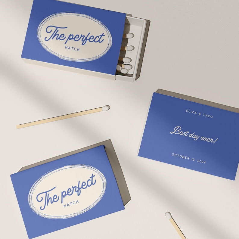 Matchbox Favor | Wedding Matchbox | Custom Matchbox | Personalized ...