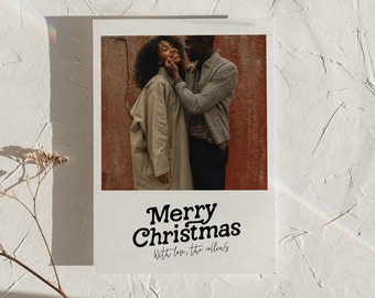 Simple Holiday Card | Custom Christmas Card | Greeting Card | Minimal Christmas Card | Happy Holidays Card | Photo Holiday Card