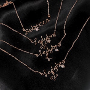 Custom Name Necklace for Men Women Personalised 14K Gold plated necklace Birthday Gift
