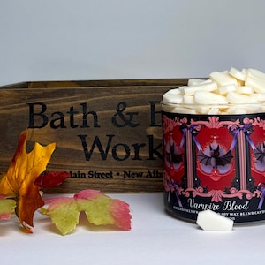 Bath and Body Works Wax Melts Vampire Blood 2.5 oz, Strongly Scented, For Use in Wax Warmer