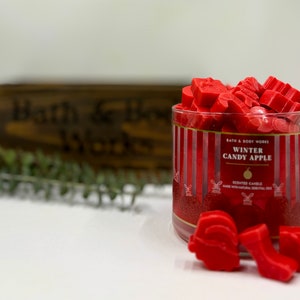 Bath and Body Works Wax Melts Winter Candy Apple, Strongly Scented, for Use in Wax Warmer