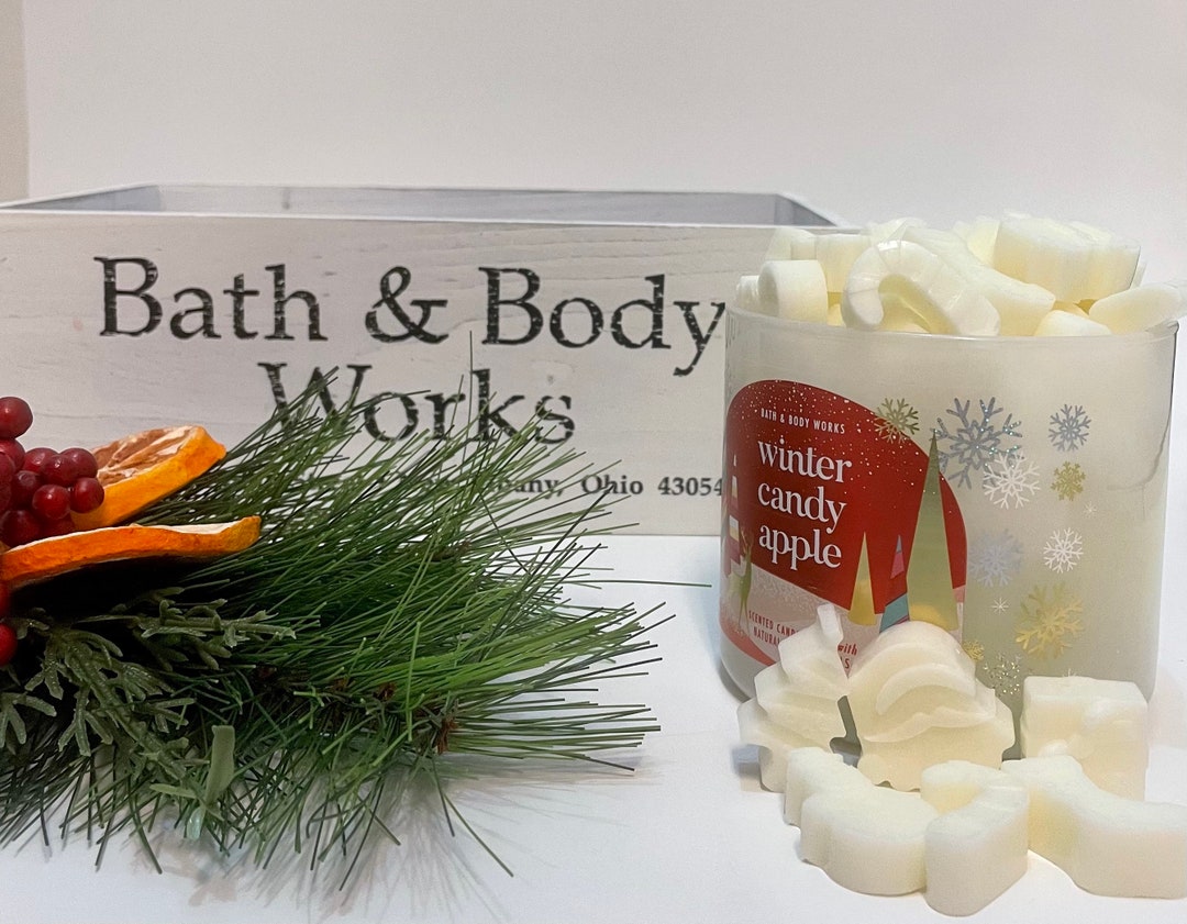 Bath and Body Works Wax Melts Winter Candy Apple, Strongly Scented, for