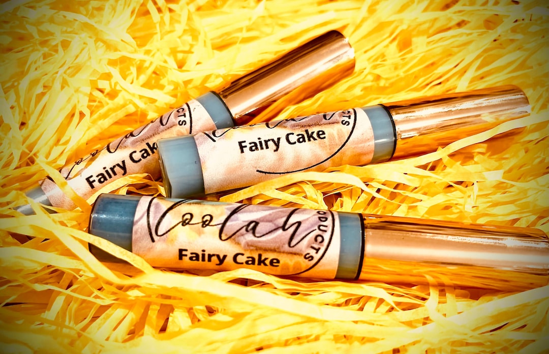 Glossy Lip Balm FAIRY CAKE Flavoured A Vegan Friendly Product and Perfect Gift. Etsy