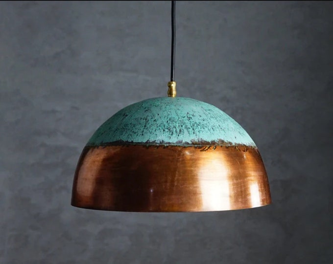 Copper kitchen island pendant light, copper pendant light, lighting fixture