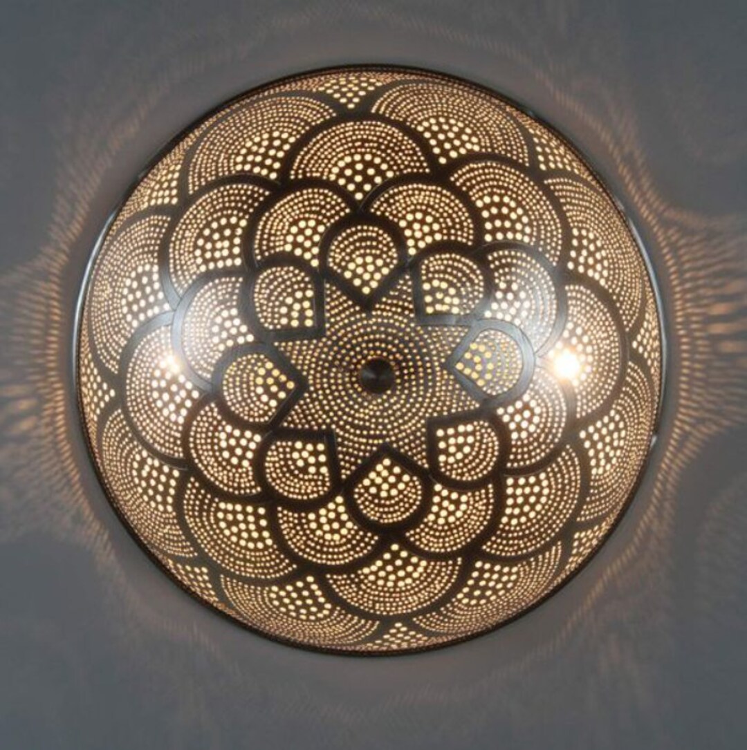 Moroccan Flush Mount Ceiling Light