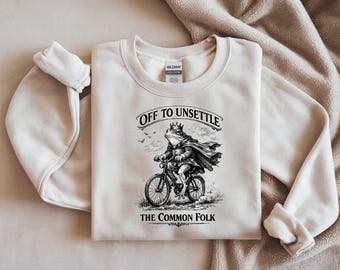Off To Unsettle The Common Folk Shirt, Funny Frog King Tee, Dark Humor Frog Shirt, Medieval Meme Shirt, Vintage Frog Graphic Tee